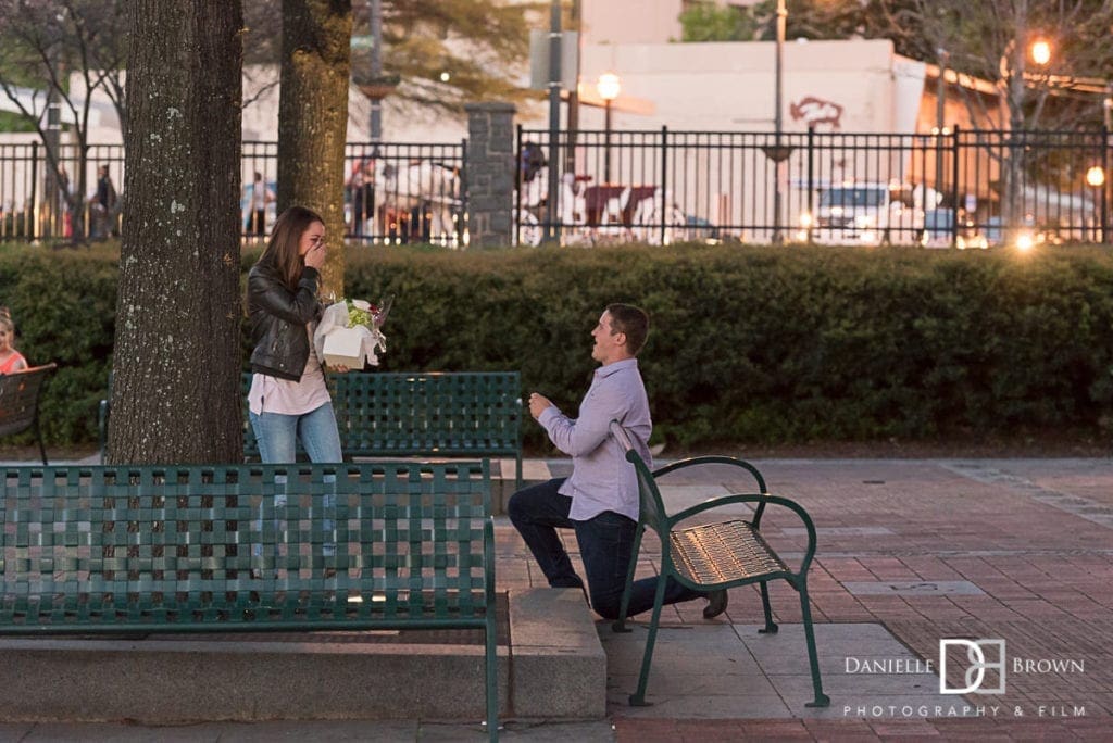 planning surprise proposal | centenial olympic park, atlanta ga