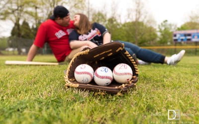 Baseball Themed Engagement Photos