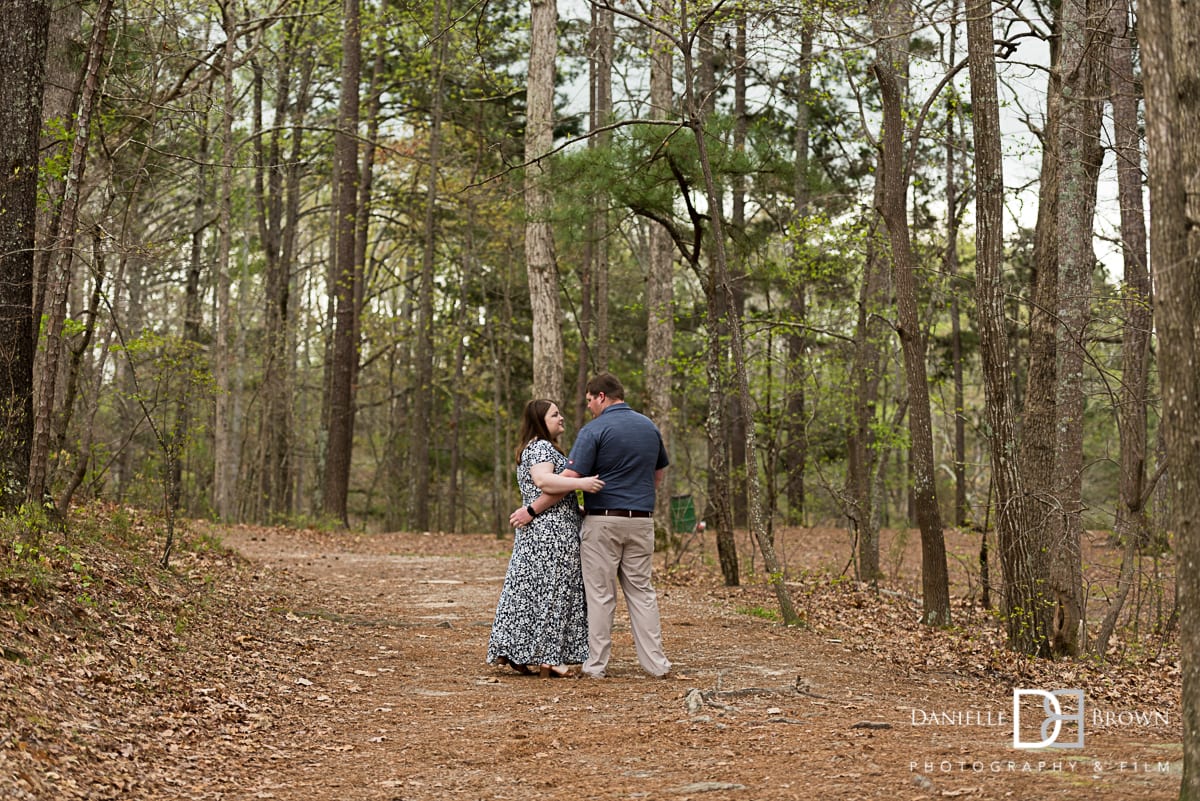 engagement photos at Stone Mountain State Park