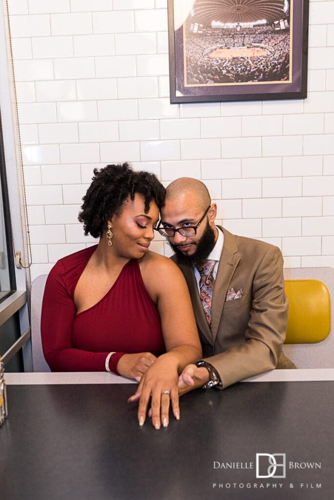 Waffle House Engagement Photographers