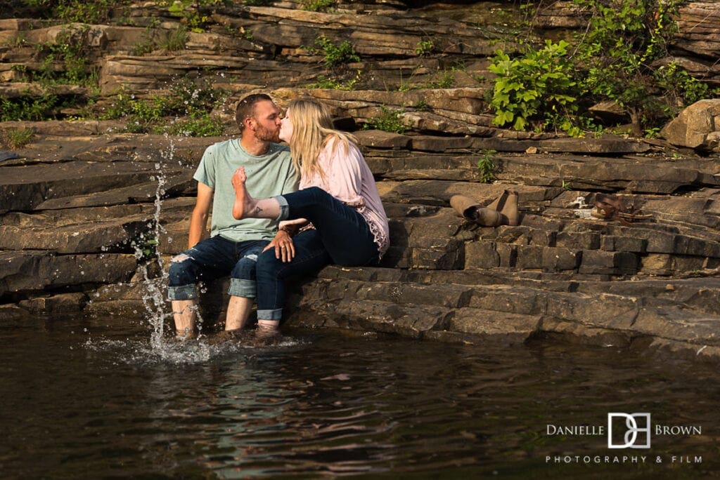 Little River Canyon Falls Engagement Photographers