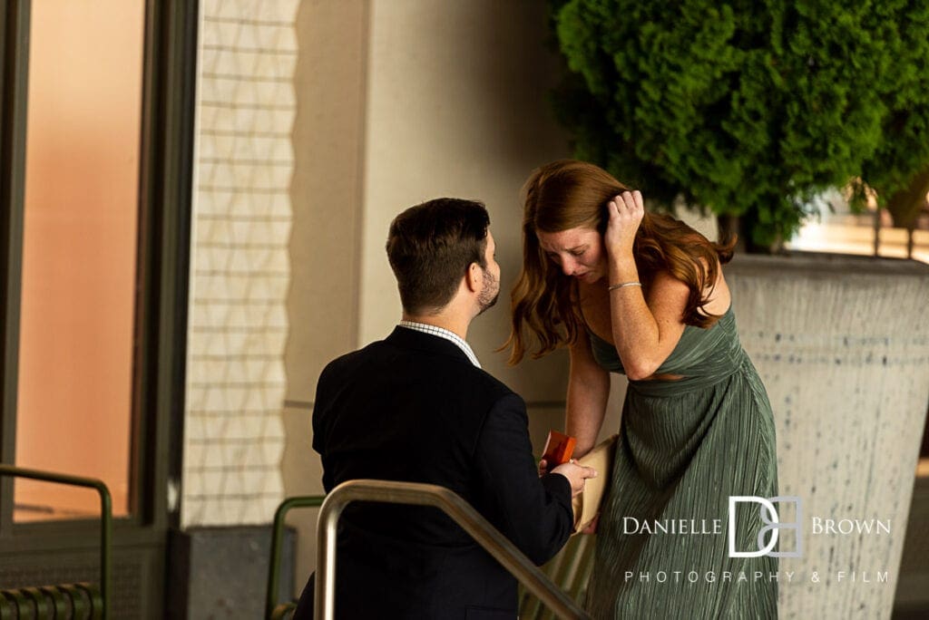 surprise proposal photographer buckhead