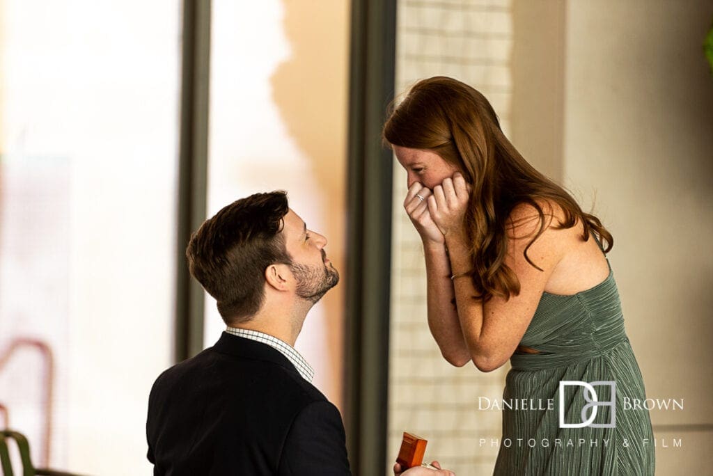 surprise proposal photographer buckhead