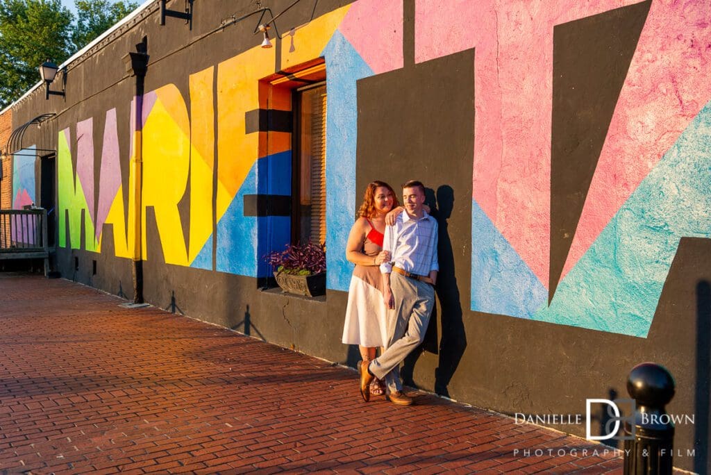 Engagement Photographer Marietta Square