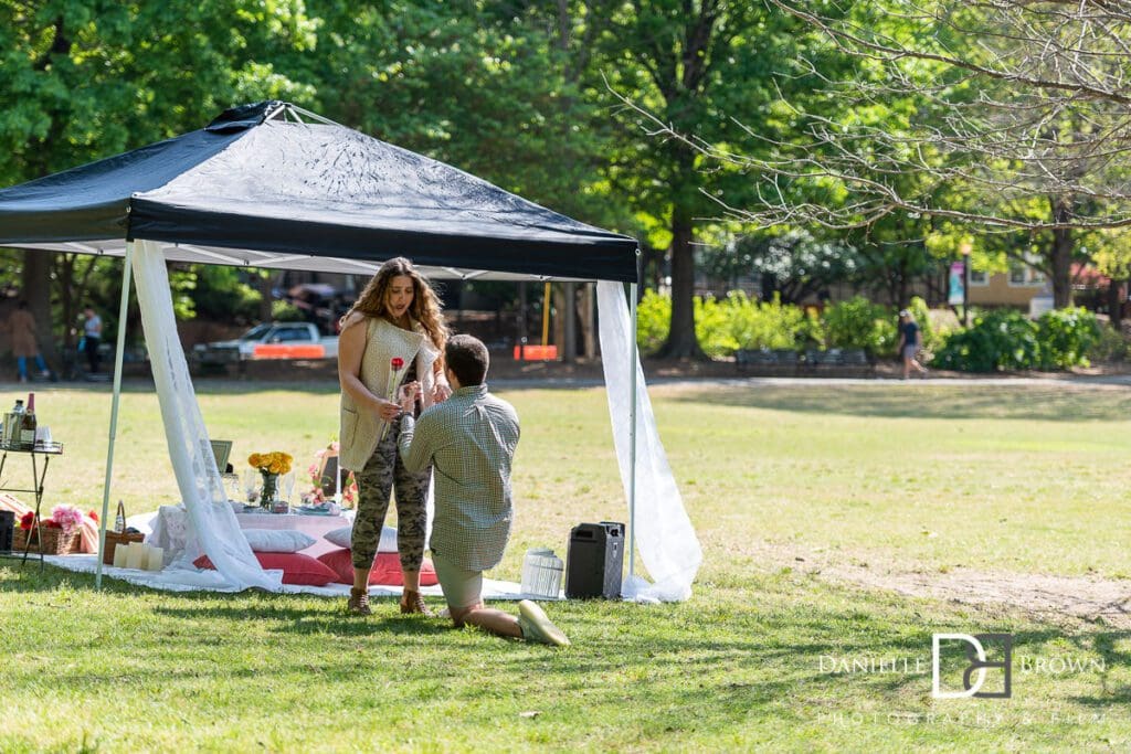 Marriage Proposal Piedmont Park