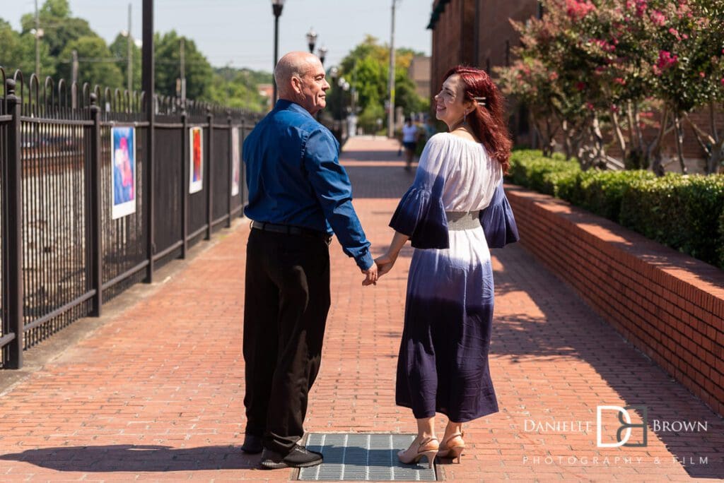 Marietta Square Engagement Photography