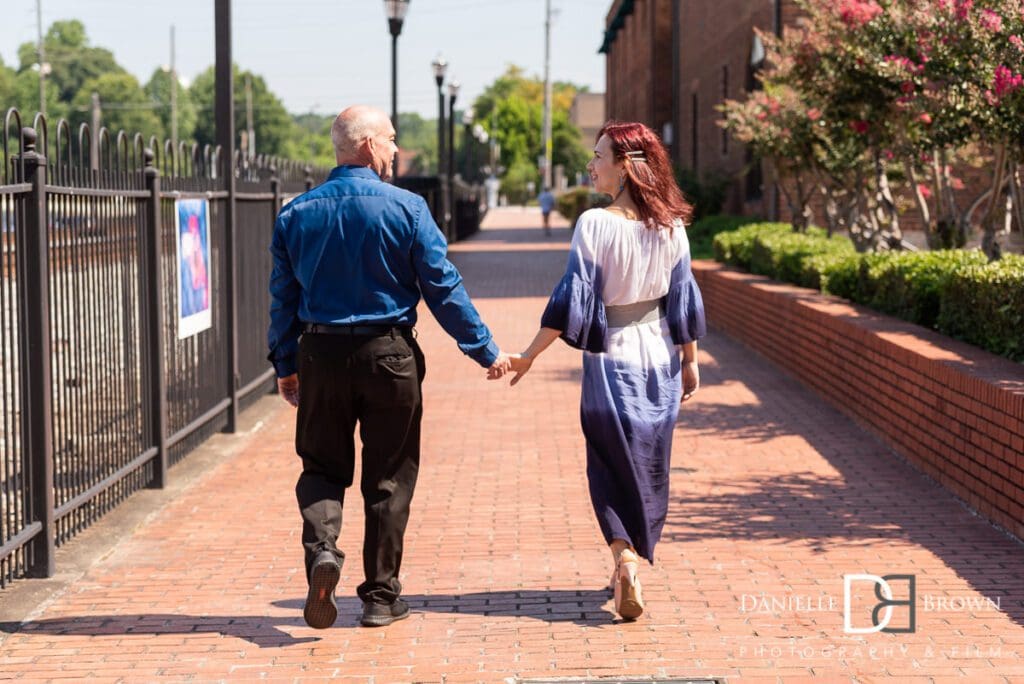 Marietta Square Engagement Photography