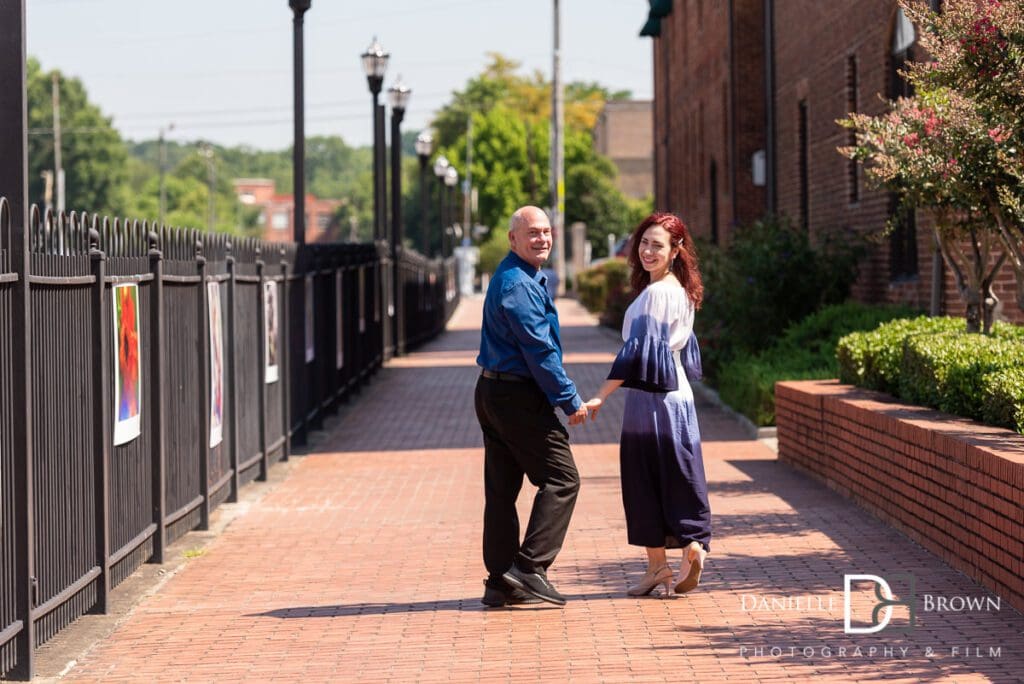 Marietta Square Engagement Photography