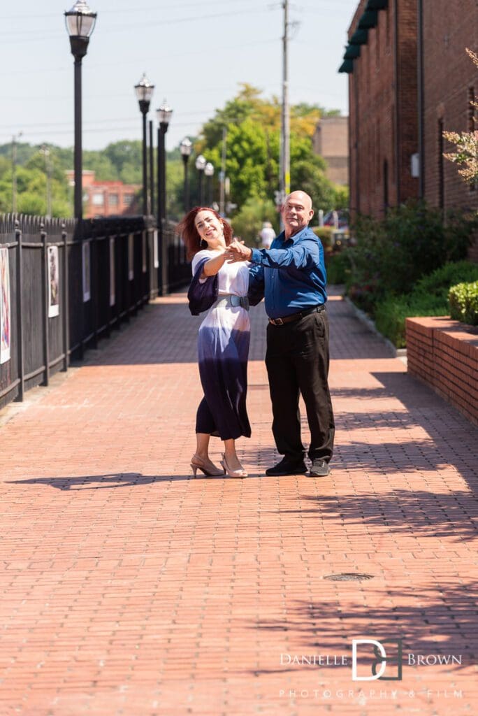 Marietta Square Engagement Photography