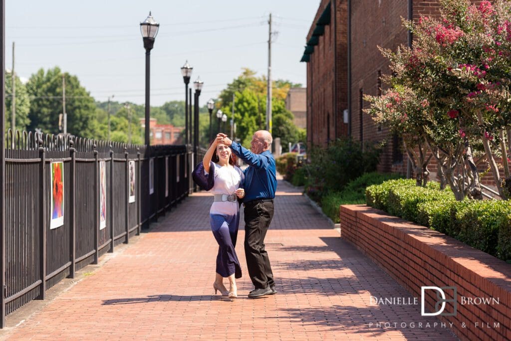 Marietta Square Engagement Photography