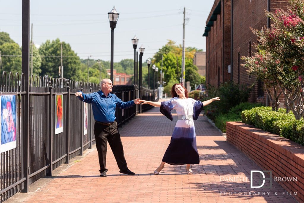 Marietta Square Engagement Photography