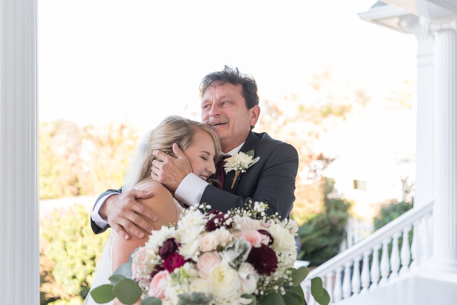 Atlanta Wedding Photographer FAQ - bride's first look with her dad