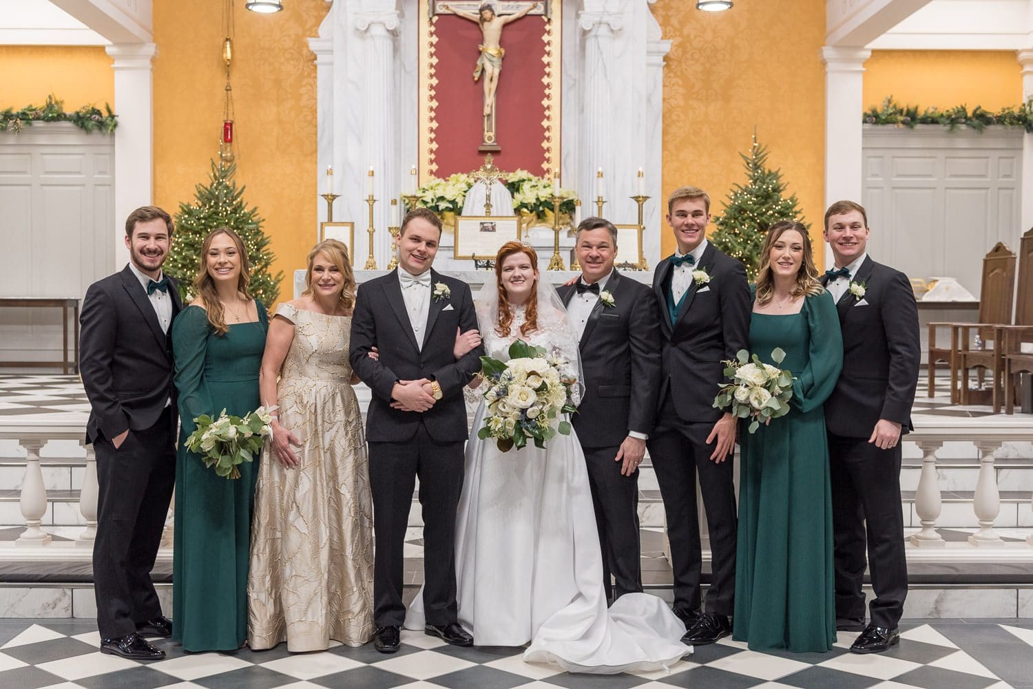 Atlanta Wedding Photographer FAQ - family formals, bride & groom with his immediate family
