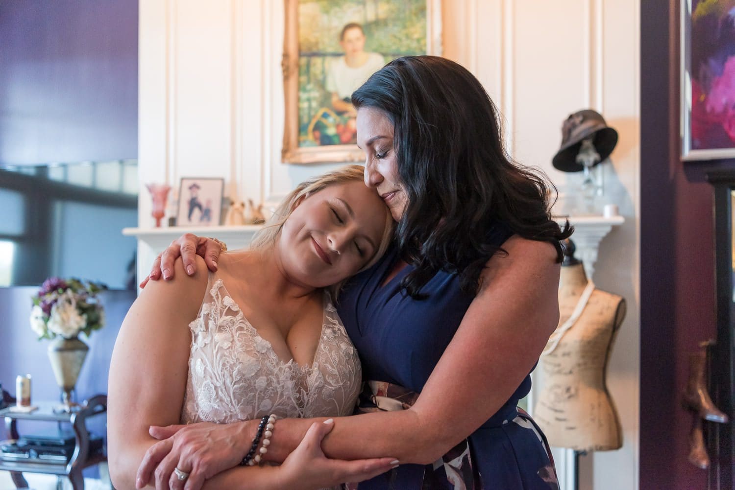 Atlanta Wedding Photographer FAQ - bride & mom hug
