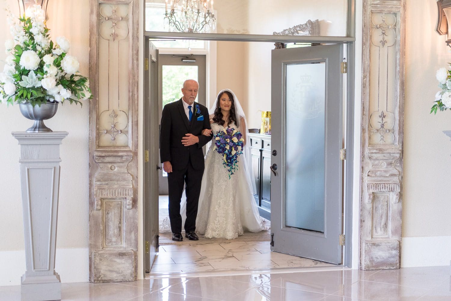 Atlanta Wedding Photographer FAQ - bride entering ceremony with father
