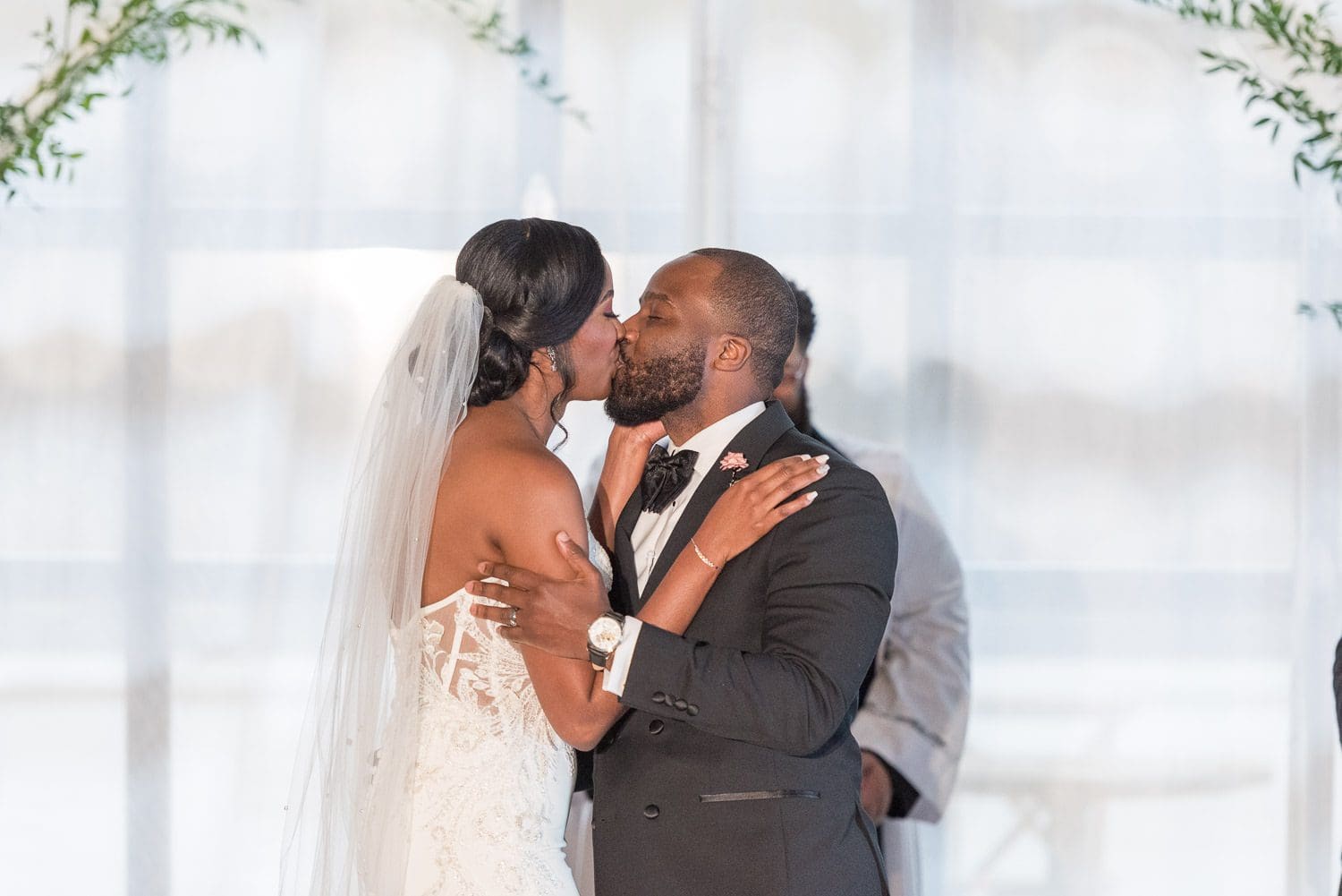 Atlanta Wedding Photographer FAQ - first kiss during ceremony